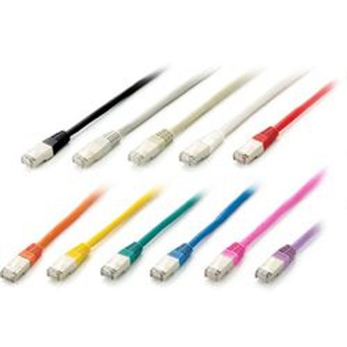 equip - Cordon de raccordement - RJ-45 (M) pour RJ-45 (M) - 3 m - SFTP - CAT 6a - sans halogène, moulé, bloqué - gris