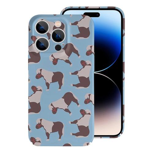 Coque Iphone Samsung Lil 'sébastian Pattern - Bleu Compatibilité Pour Étui 18 17 16 15 14 13 12 Plus Pro Max Galaxy S25 S24 S23 S22 Ultra Note 20