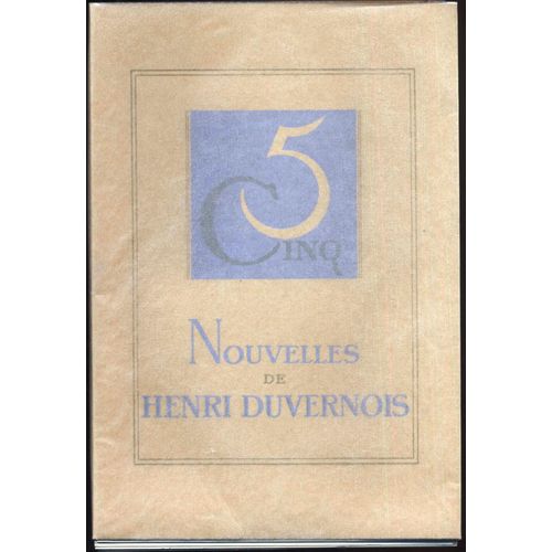 Cinq Nouvelles De Henri Duvernois