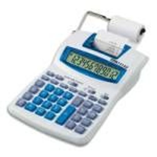 Rexel Ibico Semi-Professional 1214X - Calculatrice avec imprimante - LCD - 12 chiffres - blanc, bleu