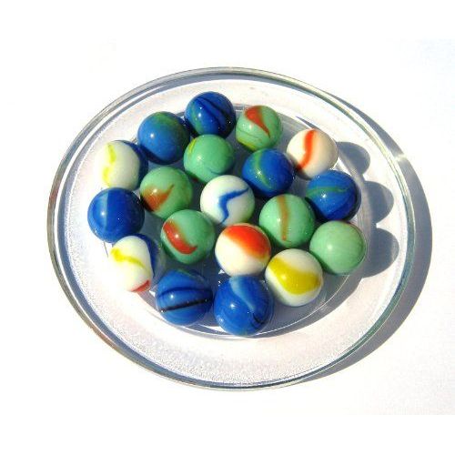 25 Billes Porcelaine Couleurs - Bille En Verre De 16 Mm