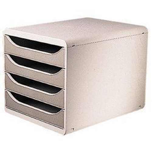 Exacompta - 310041d - Bigbox - Module De Classement - 4 Tiroirs - Gris Lumière/Granite