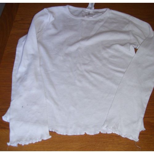T-Shirt C&a Blanc T 8 Ans Comme Neuf
