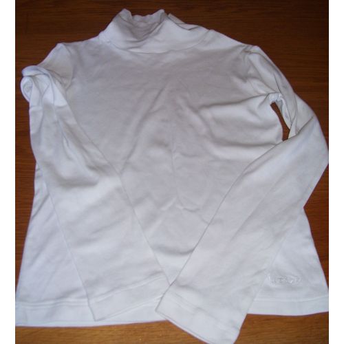 Sous-Pull Décathlon Blanc T 12 Ans Comme Neuf