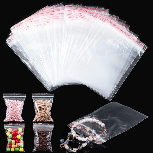 - Lot De 100 Pcs 15x10 Cm Sachets Plastiques Zip À Fermeture Pochette Plastique Zip Transparent Opp Cellophane Pour Bijoux