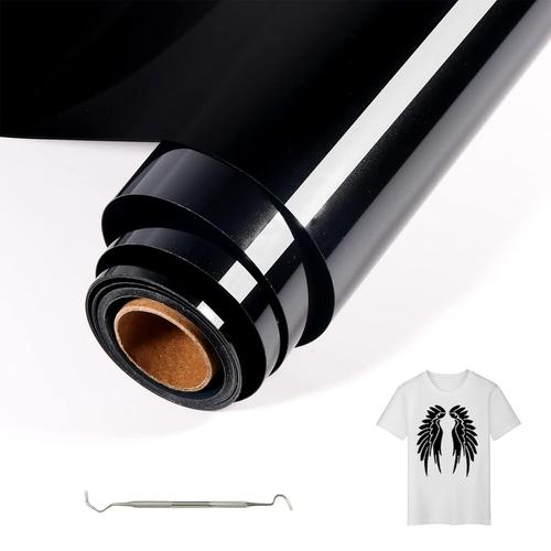 Rouleau Flex Thermocollant, Vinyle Thermocollant, 30,5 X 250 CM Film transfert Film Plotter pour le repassage sur T-shirts et autres tissus, pour Cricut & Silhouette Cameo-Rouleau