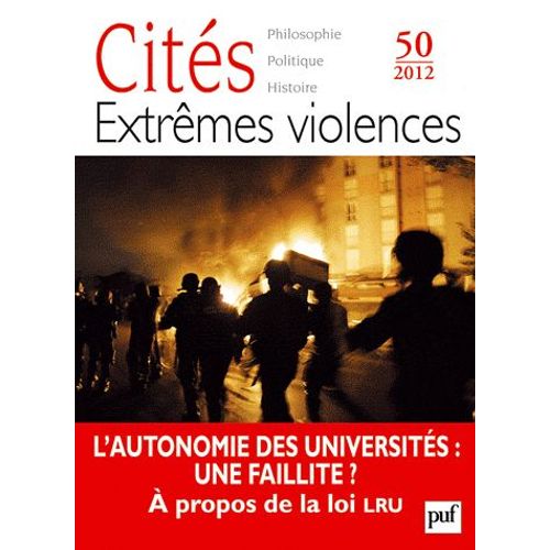 Cités N° 50/2012 - Extrêmes Violences