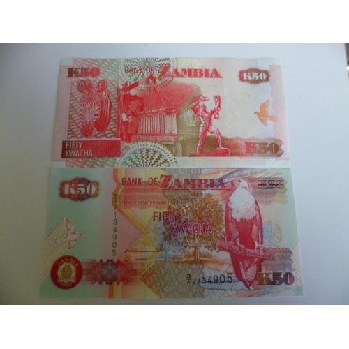 Zambie 50 Kwacha 1992  Unc / Neuf !!   Superbe !