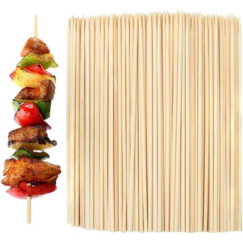 Brochettes Pour Barbecue, 100 Pi¿¿Ces Baton Bois, Pique Brochette Bois Pour La Viande, Les L¿¿Gumes, Les Guimauves, Le Chocolat Et La Fondue Au Fromage