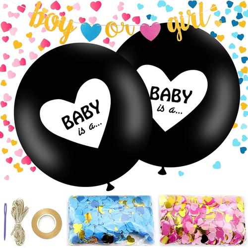 Gender Reveal Ballon,Ballo Fille ou Garcon Baby Shower,Ballon Fille ou Garcon,Gender Reveal Party Decoration,Fille ou Garcon Decoration (1)