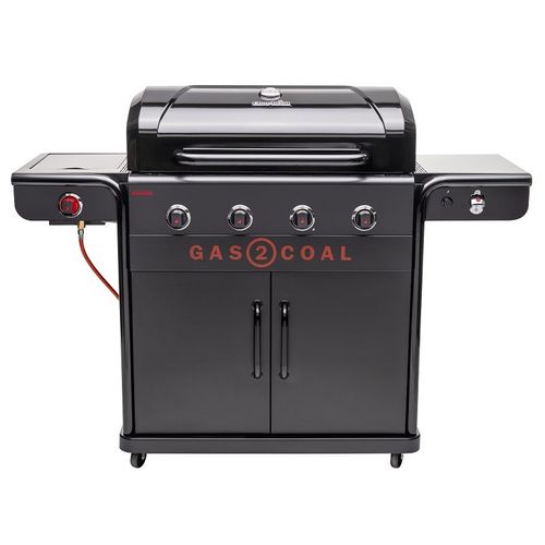 Barbecue gaz et charbon CHAR-BROIL Gas2Coal 440 Édition Spéciale avec Plancha