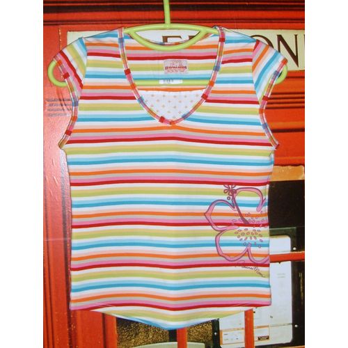 T-Shirt " Banana Moon ", Rose/Bleu/Vert/Orange/Blanc, Tm