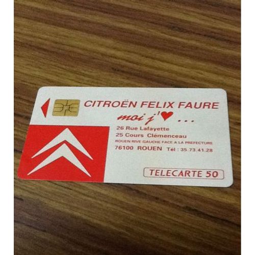 Télécarte Citroën Félix Faure