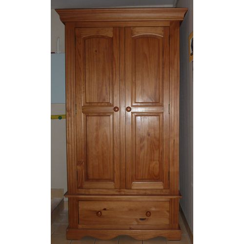 Armoire 2 Portes Pin Massif