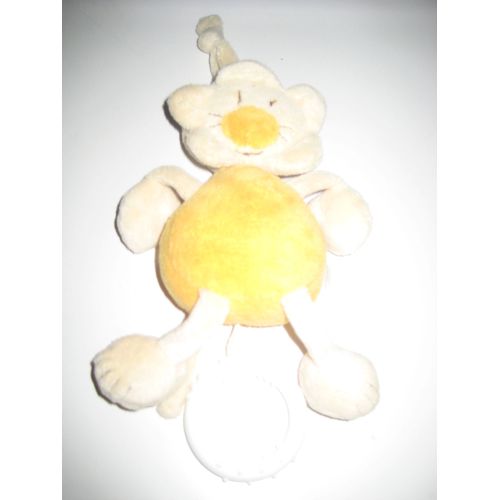 Doudou Musical Chat Fleur Orange Babysun