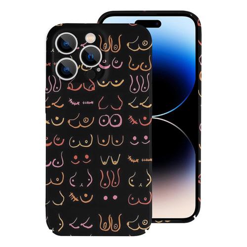 Coque Iphone Samsung Dessin De Seins Néon Compatibilité Pour Étui 18 17 16 15 14 13 12 Plus Pro Max Galaxy S25 S24 S23 S22 Ultra Note 20