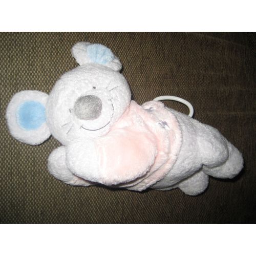 Doudou Musical Souris Pull Rose The Baby Collection Nicotoy