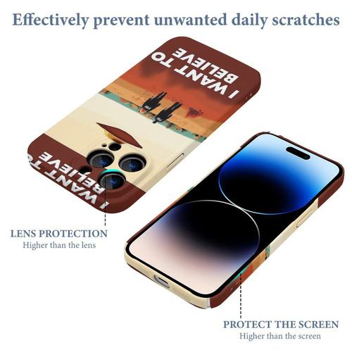 Coque Iphone Samsung Les Fichiers X Je Veux Croire L'affiche Du Fbi Compatibilité Pour Étui 18 17 16 15 14 13 12 Plus Pro Max Galaxy S25 S24 S23 S22 Ultra Note 20