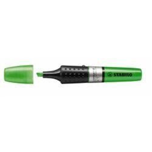 Stabilo - Luminator - Surligneur - Pointe Biseautée - Encre Liquide Vert - Lot De 5