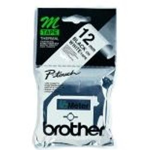 Brother Mk231bz - Ruban 12 Mm Noir/Blanc - 8 M
