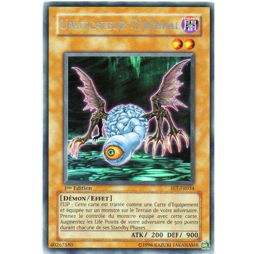 Carte Yu-Gi-Oh! "Unificateur Cérébral" Rare Fet-Fr034