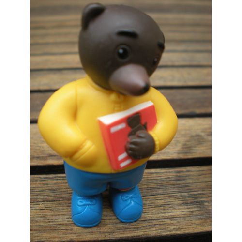 Figurine Petit Ours Brun Avec Son Livre