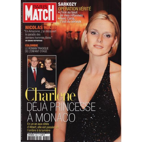 Paris Match / 10-01-2008 N°3060 : Charlène De Monaco (6p) Julia Roberts / Tom Hanks (6p)