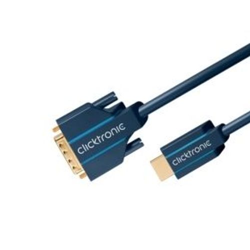 HDMI / DVI adaptercable HDMI ? bouchon (A) / DVI-D mâle (24 +1)1,0 m entre l'adaptateur vidéo HDMI ? et DVI-D cd70340