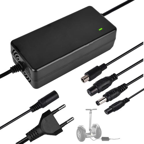 Chargeur Trotinette Electrique, 42v 2a Chargeur Velo Electrique Avec 5 Connecteurs, Chargeur Trottinette Electrique, Chargeur Overboard Universel, Chargeur Hoverboard Pour Batterie Hoverboard