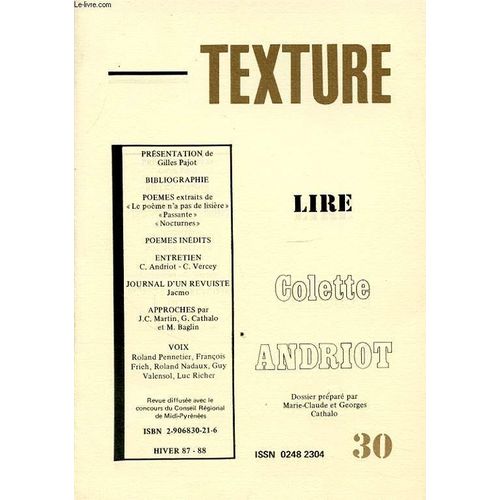 Lire Colette Andriot