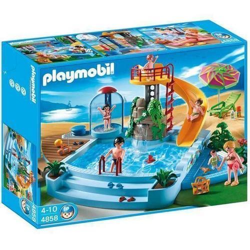 Playmobil 4858 - Piscine Avec Toboggan