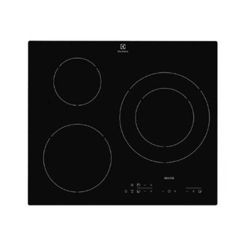 Electrolux E6003HIK - Table de cuisson à induction - 3 plaques de cuisson - Niche - largeur : 56 cm - profondeur : 49 cm - sans cadre - noir