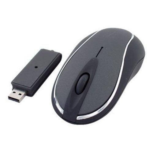 DACOMEX - Souris - optique - 3 boutons - sans fil - récepteur sans fil USB / PS/2 - noir