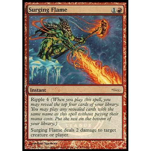 Surging Flame -Flamme Tumultueuse- Foil Version Dci Arena League Promo