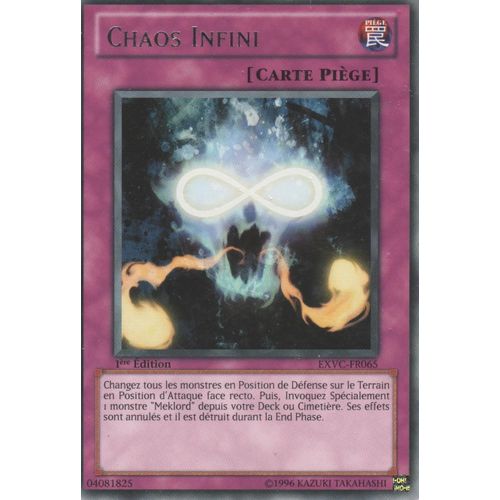 Carte Yu-Gi-Oh! "Chaos Infini" Rare Exvc-Fr065