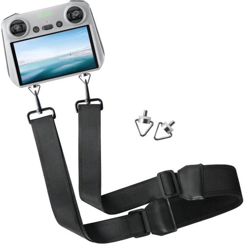 Lani¿¿Re R¿¿Glable Pour Dji Mini 3 Pro Controller, Lanyard Nylon Tress¿¿ Cou Ceinture D'¿¿Paule Pour Mini 3 Pro Rc T¿¿L¿¿Commande Accessoires Avec Vis En Alliage D'aluminium-G¿¿N¿¿Rique