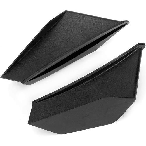 Aile De Moto, 1 Paire Universelle Winglet De Moto Kit Pare-Brise Aile A¿¿Rodynamique Abs Aile De Car¿¿Nage, Noir, Rouge(Noir)