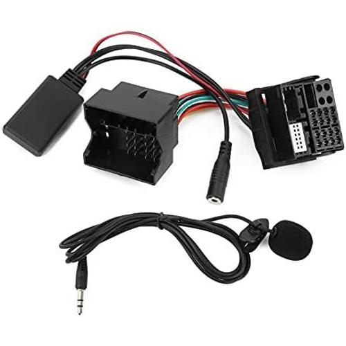 Module AUX Bluetooth de Voiture, Adaptateur de Microphone Fil o Auxiliaire 150 Cm/59in de Longueur de Remplacement pour RNS 510/RCD 300