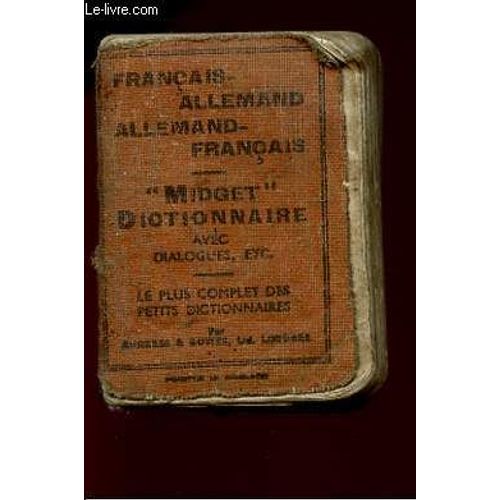 Midget Dictionnaire Avec Dialogues - Francais/Allemand - Le Plus Complet Des Petits Dictionnaires.