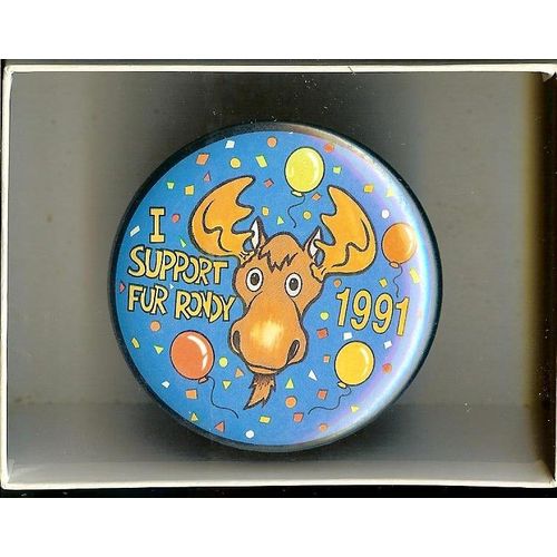 Badge I Support Fur Rondy 1991 Diamètre 6cm