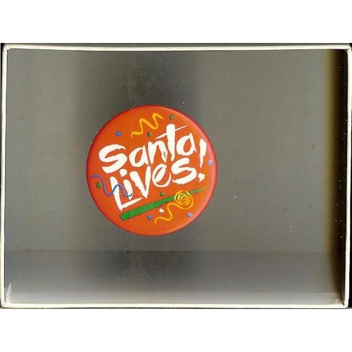 Badge Santa Lives Diamètre 3.6 Cm