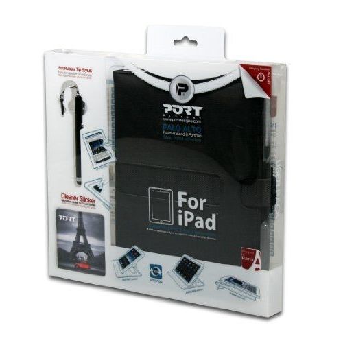 Port Designs - Palo Alto User Pack - 501598 - Housse + Stylet + Chiffonnette Pour Ipad 3 - Noir