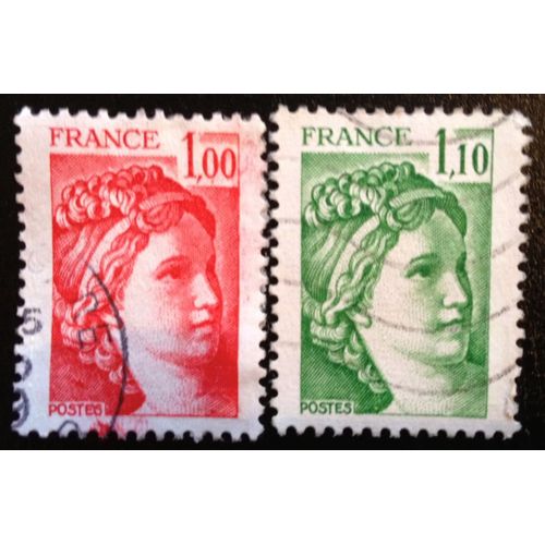 2 Timbres Sabine De Gandon N°1972 Et 2058