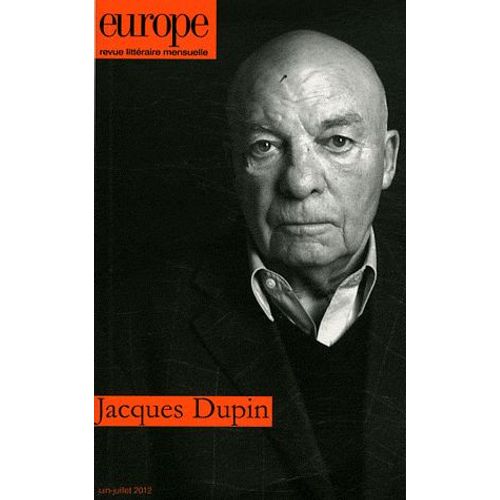 Europe N° 998-999, Juin-Jui - Jacques Dupin