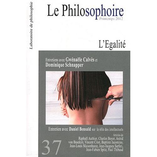 Le Philosophoire N° 37, Printemps 201 - L'égalité