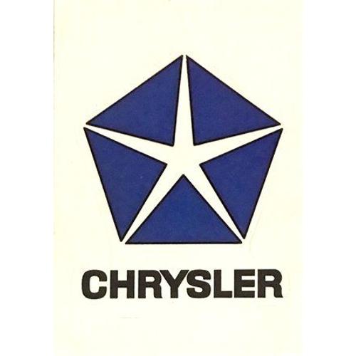 78 Logo Chrysler Corporation - Panini Super Auto 77 Vignette Sticker