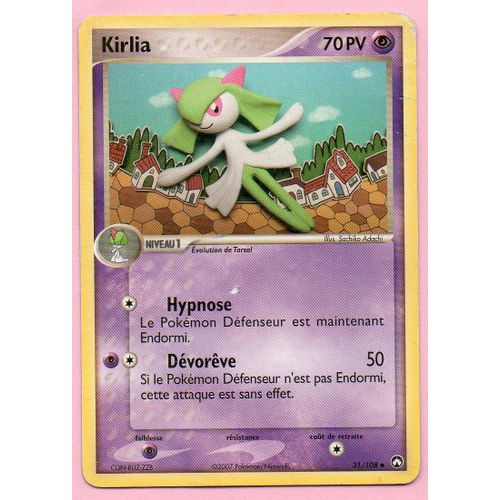 Kirlia 31/108 70pv Holo, Titre Noir, Gardiens Du Pouvoir