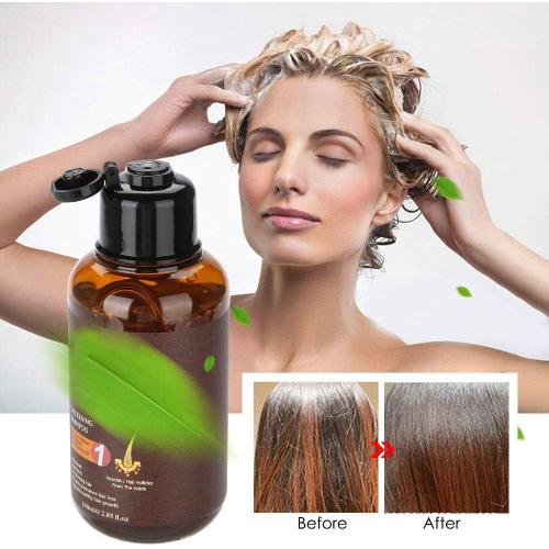 Shampooing au gingembre pour croissance des cheveux, s¿¿rum au gingembre Nature Renforce les racines des cheveux, se d¿¿veloppe plus longtemps Essence de croissance des cheveux anti-chute,