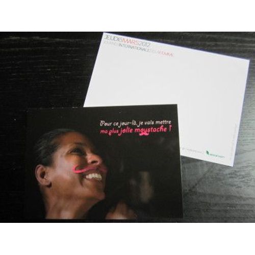 Carte : 8 Mars 2012, Journée Internationale De La Femme "Je Vais Mettre Ma Plus Jolie Moustache !"