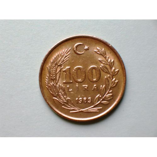 Monnaie De 100 Lira - Superbe État - Turquie - 1989